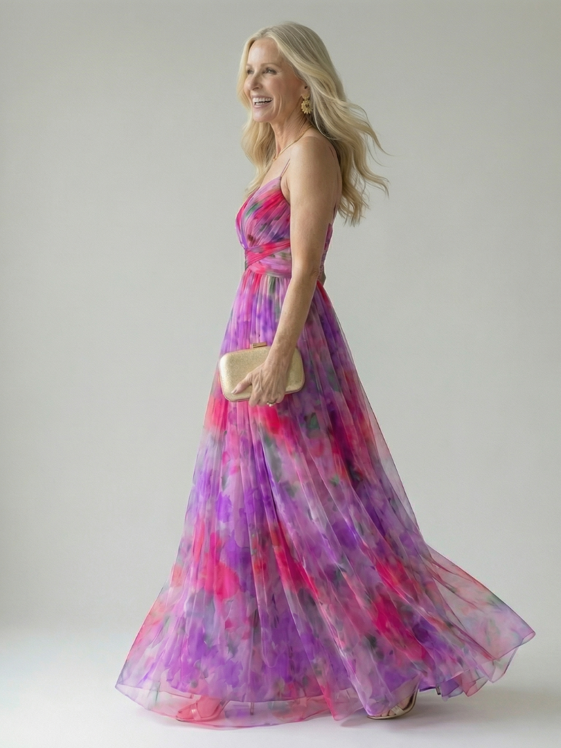 MAISON LUREA| Robe Maxi à Enveloppe Douce Isel