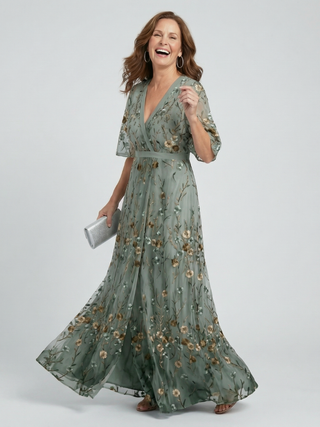 MAISON LUREA | Robe Maxi Halter Bloom Flow Selora