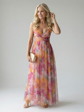 MAISON LUREA| Robe Maxi à Enveloppe Douce Isel