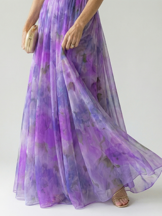 MAISON LUREA| Robe Maxi à Enveloppe Douce Isel