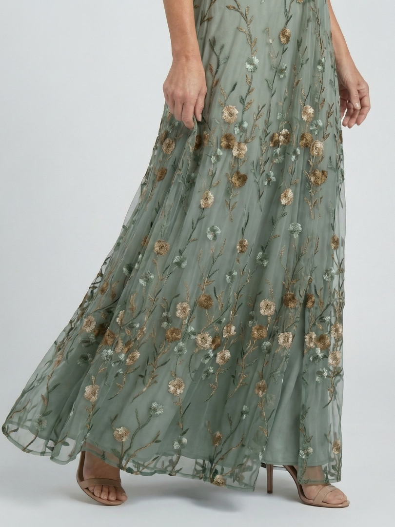 MAISON LUREA | Robe Maxi Halter Bloom Flow Selora