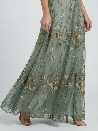 MAISON LUREA | Robe Maxi Halter Bloom Flow Selora