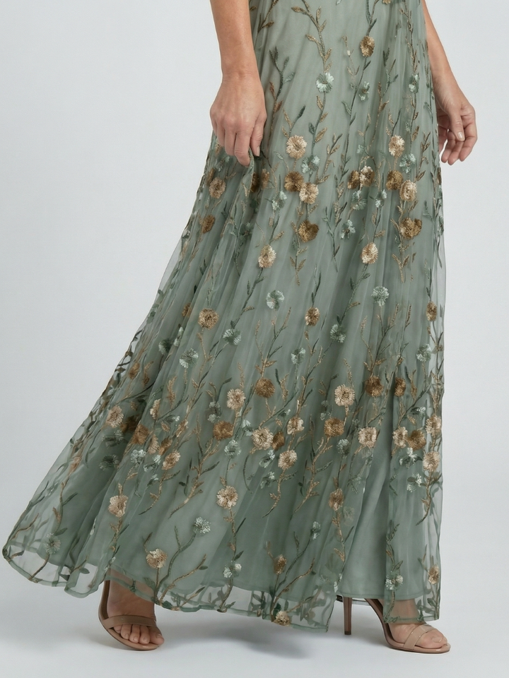 MAISON LUREA | Robe Maxi Halter Bloom Flow Selora