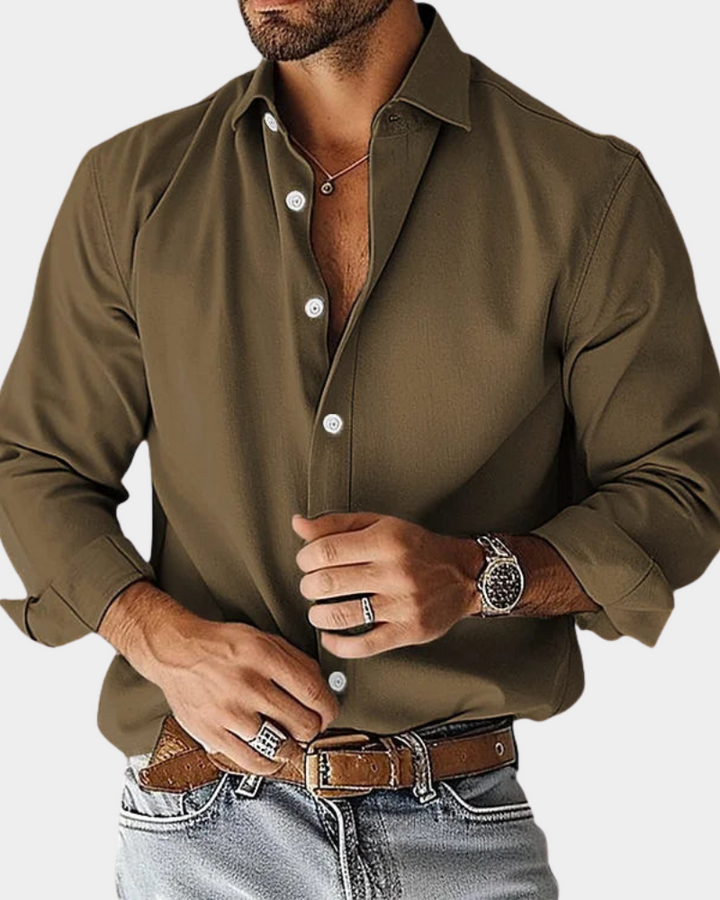 MAISON LUREA | Chemise Boutonnée Étirement Coupe Slim