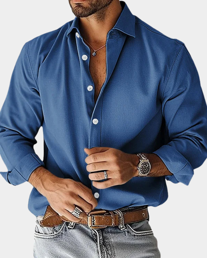 MAISON LUREA | Chemise Boutonnée Étirement Coupe Slim