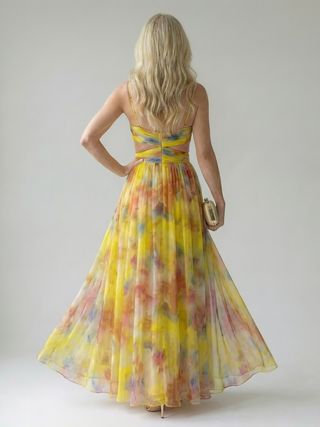 MAISON LUREA| Robe Maxi à Enveloppe Douce Isel