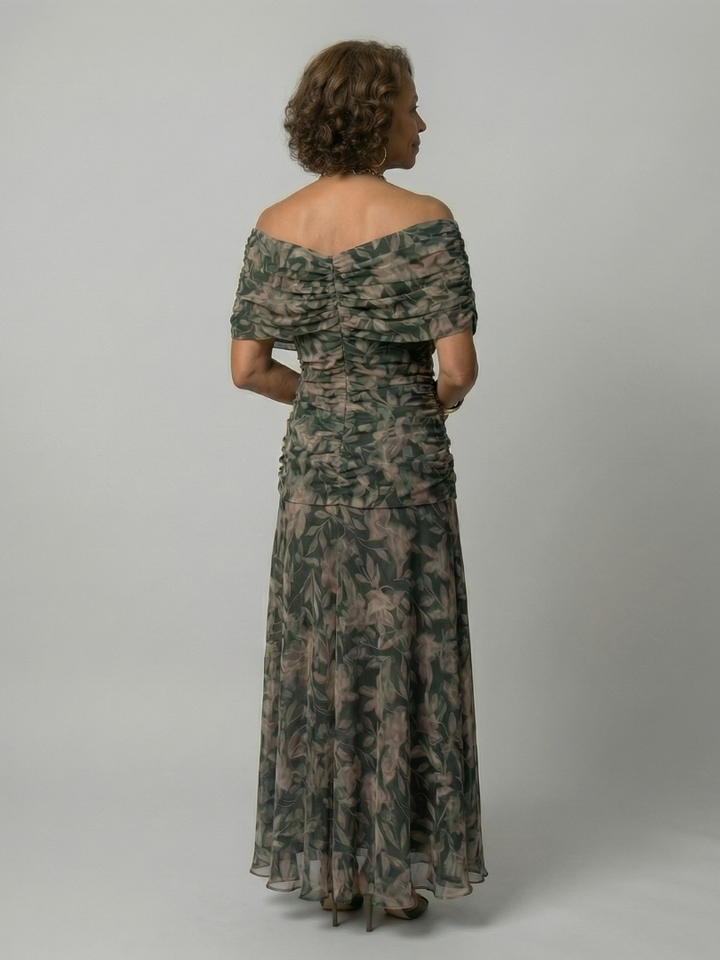 MAISON LUREA | Robe Midi Décontractée à Épaules Dénudées Calen